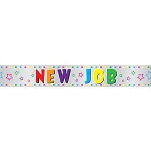 New Job Congrats Foil Banner-12Ft