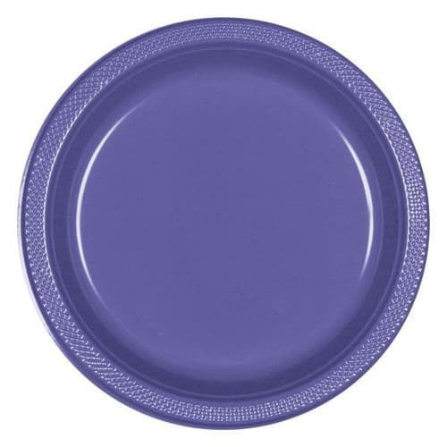 New Purple Plastic Plates 23cm  20 per pack.
