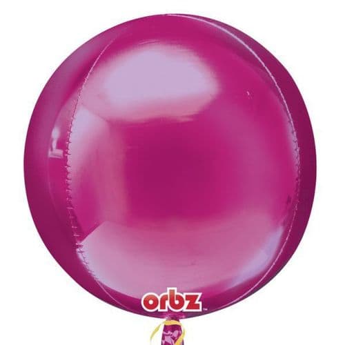 Orbz Bright Pink Foil Balloon 15" x 16"