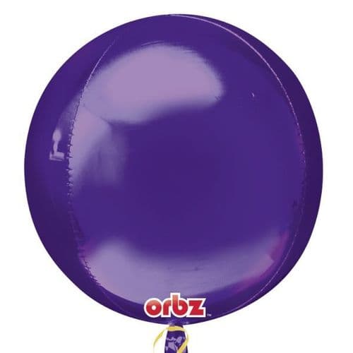 Orbz Purple Foil Balloon 15" x 16"