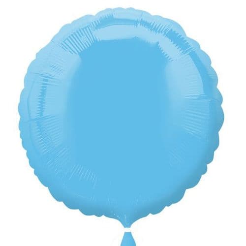 Pale Blue Circle Foil Balloon