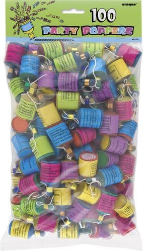 Party Poppers 100's