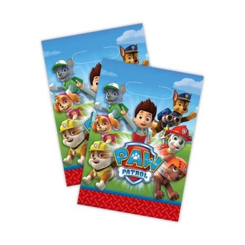 Paw Patrol Plastic Party Bags - 8's