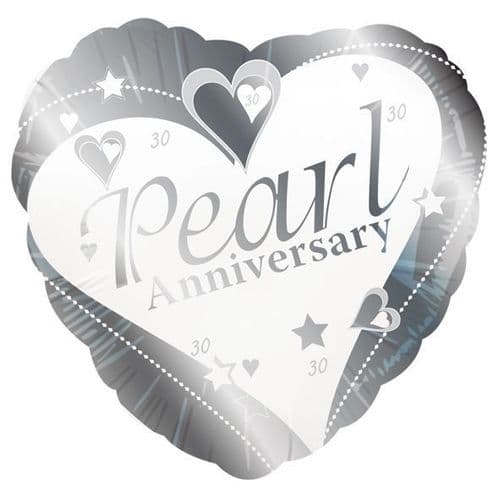 Pearl Anniversary Foil Balloon