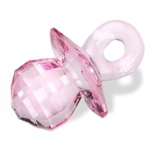 Pink Acrylic Large Dummy - size 45mm - 6 in pack
