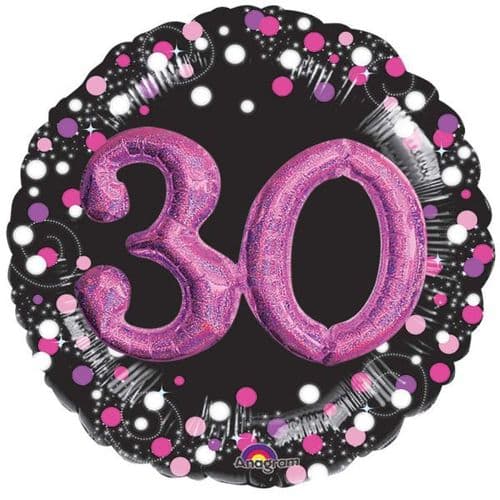 Pink Celebration 30 Foil Multi-Balloon