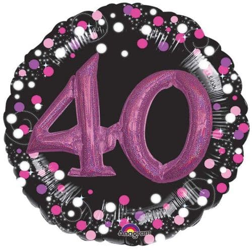 Pink Celebration 40 Foil Multi-Balloon