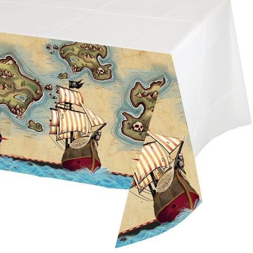 Pirate's Map 54" x 102" Plastic Tablecover