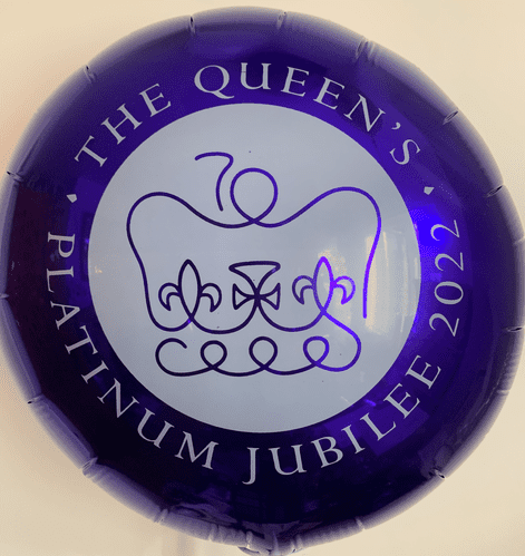 Platinum Jubilee Purple Foil Balloon (uninflated) - SOLD OUT