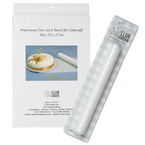 Professional High Impact Non Stick White Rolling Pin - 125mm x 40mm