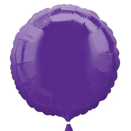 Quartz Purple Circle Foil Balloon
