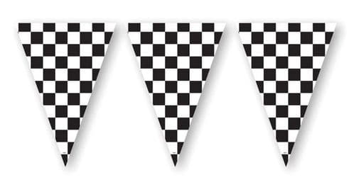 Racing Stripes Jumbo Indoor/Outdoor Plastic Flag Banner 20ft