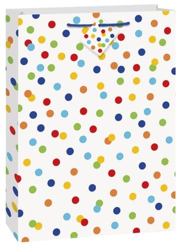 Rainbow Polka Dot Giftbag-Jumbo