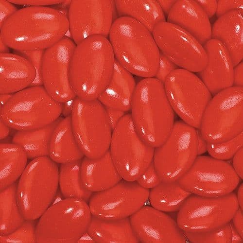 Red Chocolate Dragees  (Almond Shape) - 30mm size approx - in box of 1kg