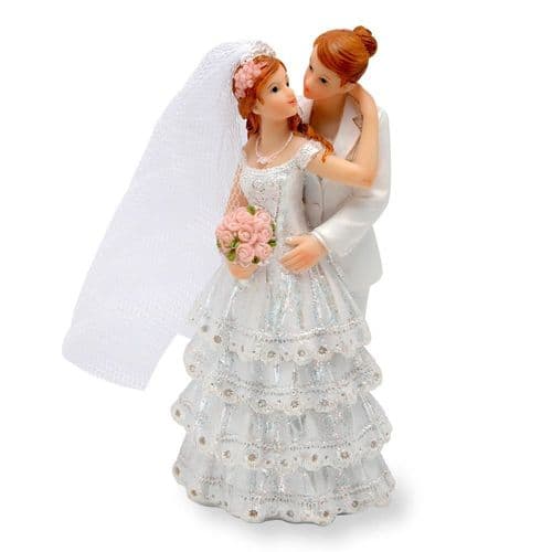 Resin Same Sex Female Couple Wedding Cake Topper