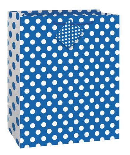 Royal Blue Dots Giftbag-Medium