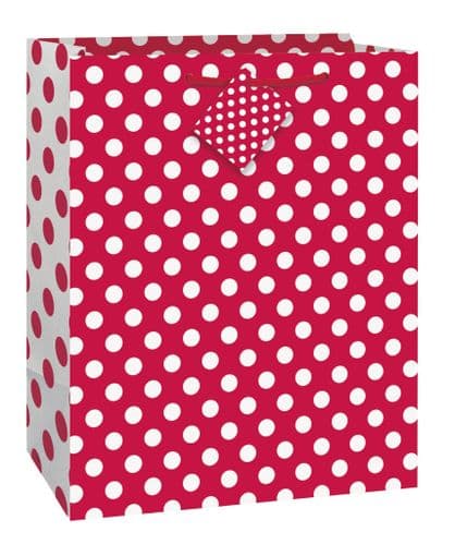 Ruby Red Dots Giftbag-Medium