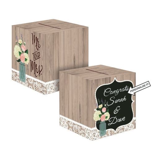 Rustic Wedding Card Box
