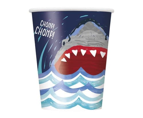 Shark Party 9oz Cups 8's