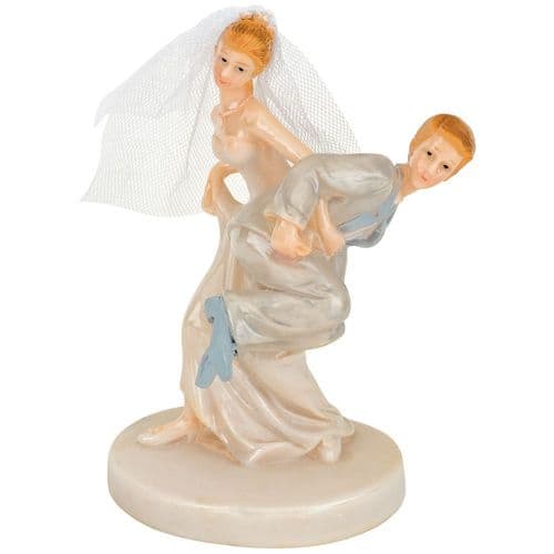 Shiny Resin Bride Carrying Groom