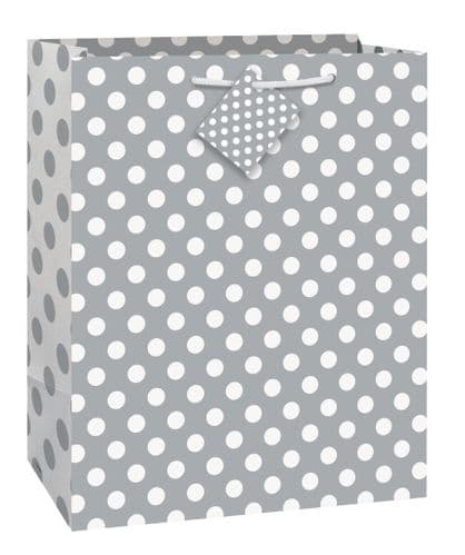 Silver Dots Giftbag-Large