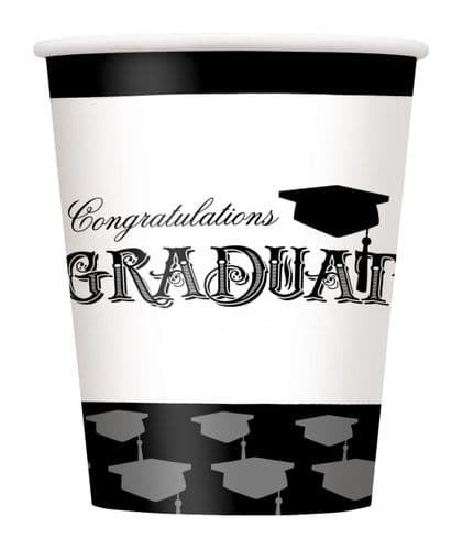 Simply Graduation 9oz Cups 8's