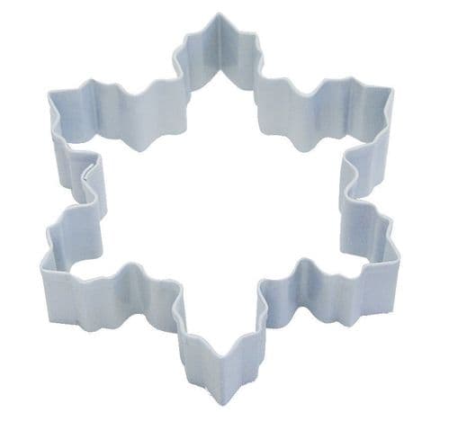 Snowflake Poly-Resin Coated Cookie Cutter White Large