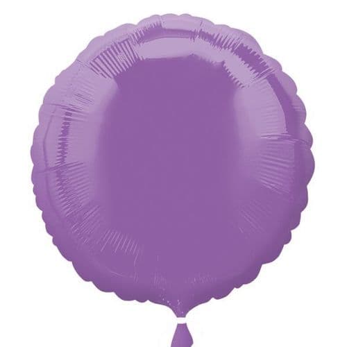 Spring Lilac Circle Foil Balloon