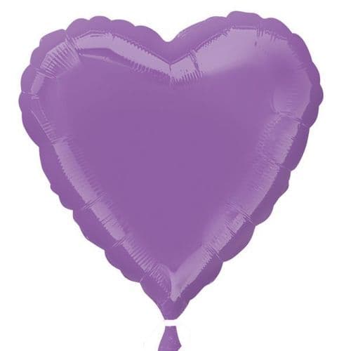 Spring Lilac Heart Foil Balloon