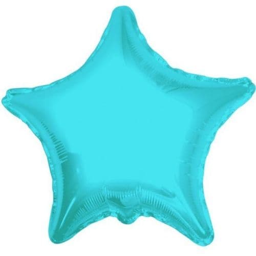 Star Turquoise Foil Balloon
