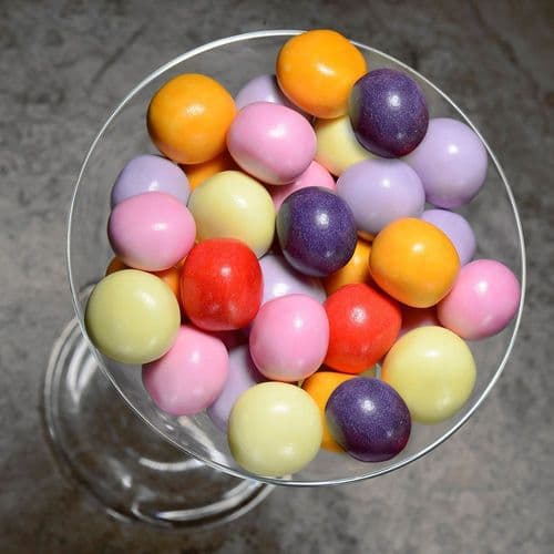 Sugar Chocolate Covered Jelly -  Berries/Citrus  - 20mm size - in box of 500gms