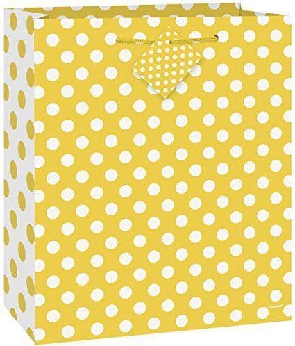 Sunflower Yellow Dots Giftbag-Medium