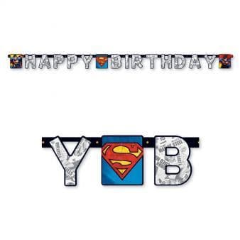 Superman Happy Birthday Banners