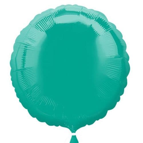Teal Circle Foil Balloon