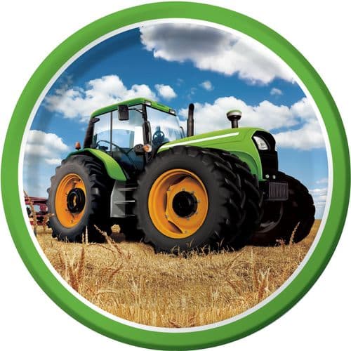 Tractor Time 8 x 9" Dinner Plates
