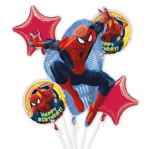 Ultimate Spider-Man Birthday Bouquets Foil Balloons