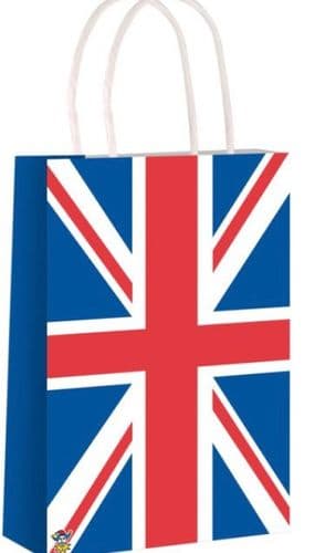 Union Jack Paper Treat Bag with Handles