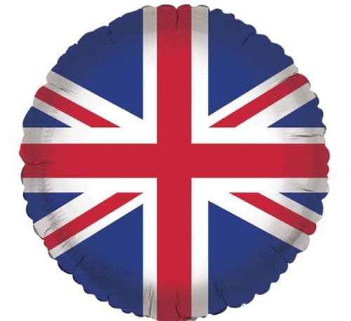 Union Jack Print 18" Foil Balloon (uninflated)