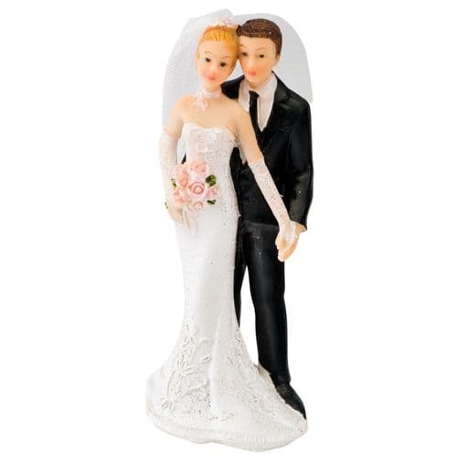 White Bride & Groom Standing - 2 Assorted/1 supplied