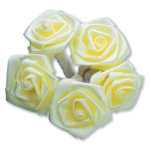 Yellow Ribbon Roses/Medium - dia. 20mm - packed in 144's
