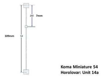 Koma miniature 54 (Unit 14A) 400 Day Clock Suspension Unit
