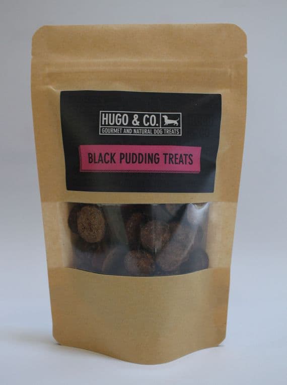 Black Pudding Treats 75g | Hugo & Co Dog Treats