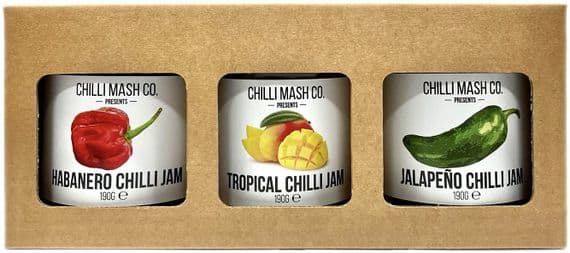 Jam Packed | Chilli Mash Company | 3x 190g |  Chilli Jam Gift Set