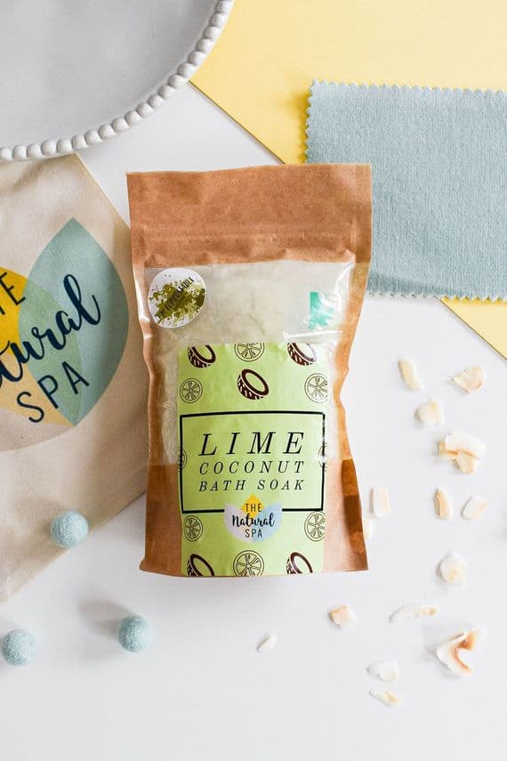 Lime and Coconut Bath Soak | 225g | The Natural Spa