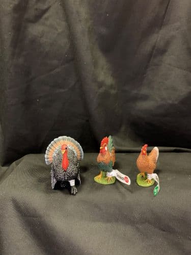 Schleich Chicken and Turkey