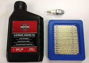 Genuine Briggs and Stratton Quantum Engine Full Service Kit (Oil 600ml, Air Filter and Spark Plug)