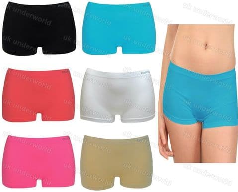 1 Ladies Seamless Boxer Shorts Boy Boxers Briefs Knickers Pants Womens Underwear