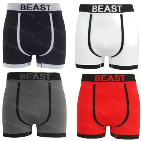 3 Pairs Mens Seamless Boxer Shorts Trunks Briefs Designer Adults Underwear