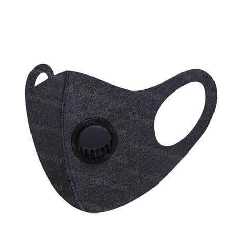 Adults Face Covering Mask Breathing Valve Mouth Protection Reusable Washable