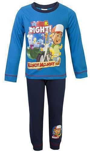 Boys Character Pyjamas Childrens Disney Handy Manny Pjs Nightwear Kids Sleepwear